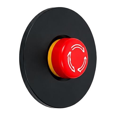 Emergency stop button on the O1